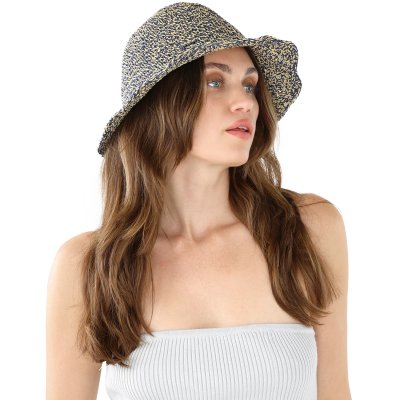 Stråhatt - Gårda Portofino Bucket hat (blå)