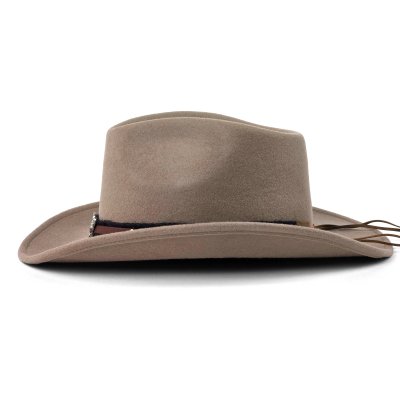 Hattar - Gårda Santaquin Crushable Wool felt Western hat (taupe)