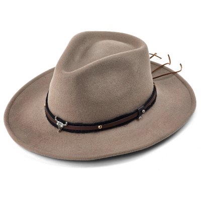 Hattar - Gårda Santaquin Crushable Wool felt Western hat (taupe)
