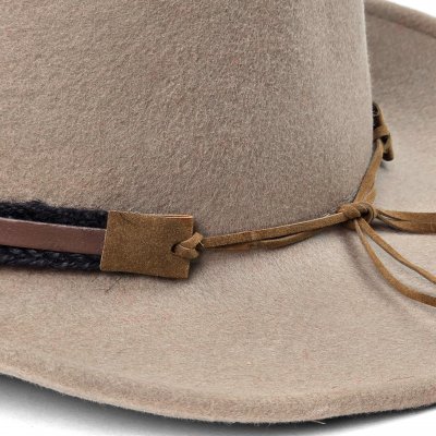 Hattar - Gårda Santaquin Crushable Wool felt Western hat (taupe)
