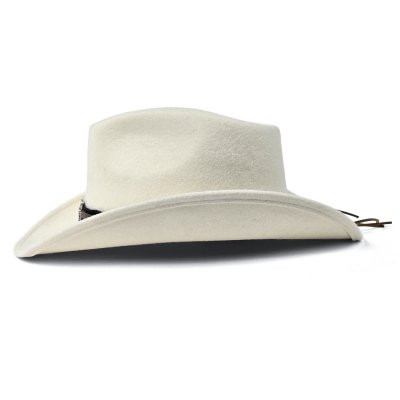 Hattar - Gårda Santaquin Crushable Wool felt Western hat (vit)