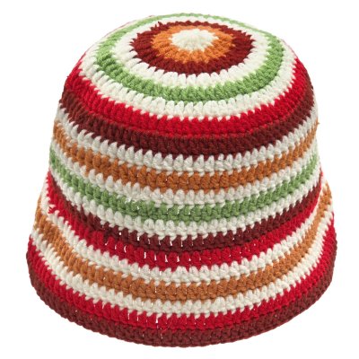 Hattar - Gårda Solero Knitted Bucket Hat (röd/multi)