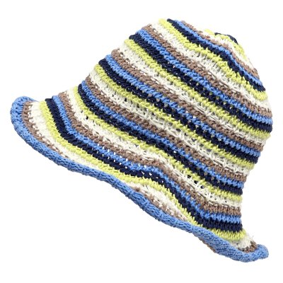 Hattar - Gårda Tecina Knitted Bucket Hat (blå/multi)