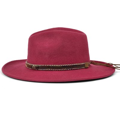 Hattar - Gårda Toquerville Crushable Wool felt Western hat (röd)