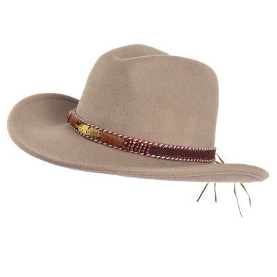 Hattar - Gårda Toquerville Crushable Wool felt Western hat (beige)