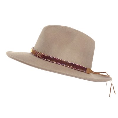 Hattar - Gårda Toquerville Crushable Wool felt Western hat (beige)