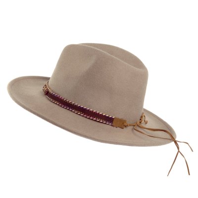 Hattar - Gårda Toquerville Crushable Wool felt Western hat (beige)