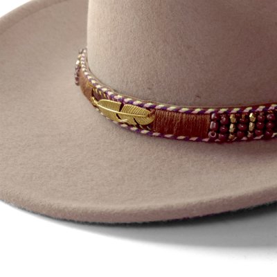 Hattar - Gårda Toquerville Crushable Wool felt Western hat (beige)