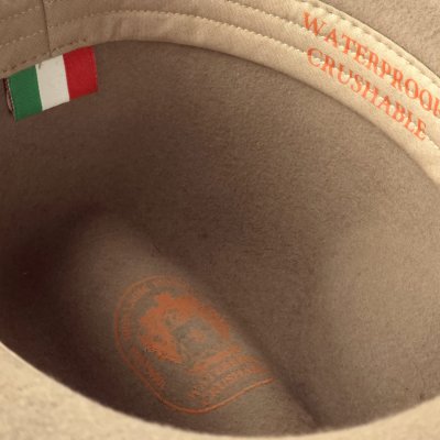 Hattar - Gårda Toquerville Crushable Wool felt Western hat (beige)