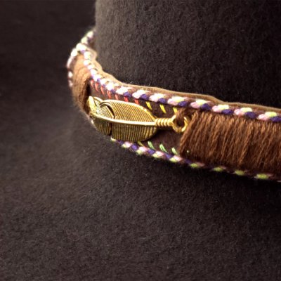 Hattar - Gårda Toquerville Crushable Wool felt Western hat (brun)