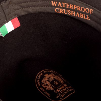 Hattar - Gårda Toquerville Crushable Wool felt Western hat (brun)