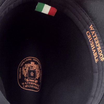 Hattar - Gårda Toquerville Crushable Wool felt Western hat (svart)