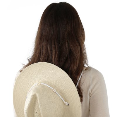 Stråhatt - Gårda Valencia Fedora (beige)