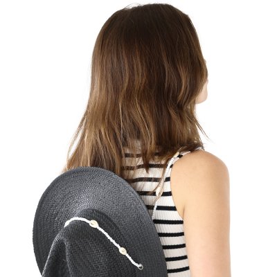 Stråhatt - Gårda Valencia Fedora (svart)