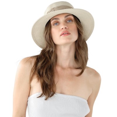 Stråhatt - Gårda Valletta Boater (beige)