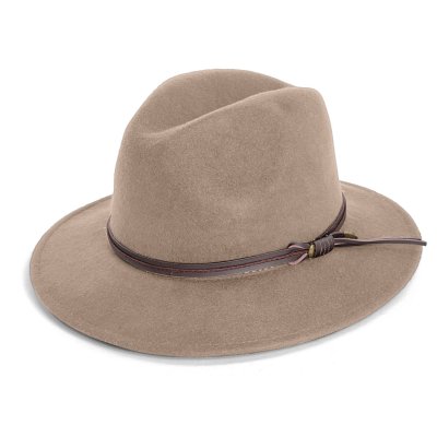 Hattar - Gårda Vicenza Crushable Wool felt Fedora (beige)
