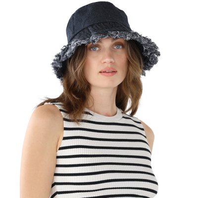 Hattar - Gårda Vintage Denim bucket hat (mörkgrå)