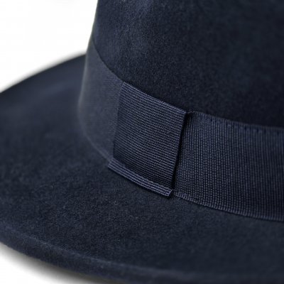 Hattar - Gårda Volterra Fedora Wool Hat (navy)