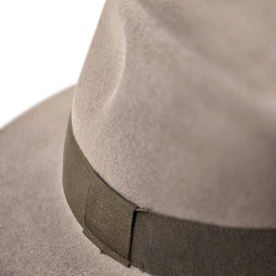 Hattar - Gårda Volterra Fedora Wool Hat (taupe/militärgrön)