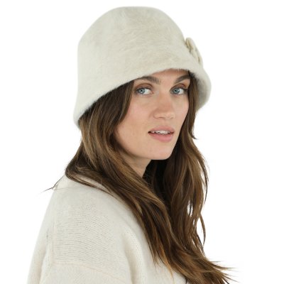 Hattar - Gårda Le Vigan Angora Bucket Hat (vit)