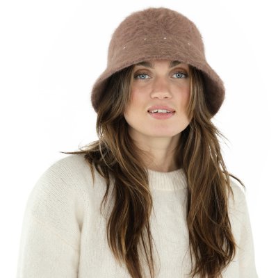Hattar - Gårda Liskeard Angora Bucket Hat (brun)