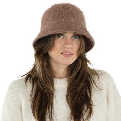 Hattar - Gårda Liskeard Angora Bucket Hat (brun)
