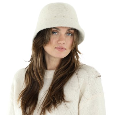 Hattar - Gårda Liskeard Angora Bucket Hat (vit)