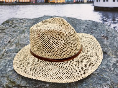 Hattar - Gårda Oliveto Seagrass Fedora (natur)