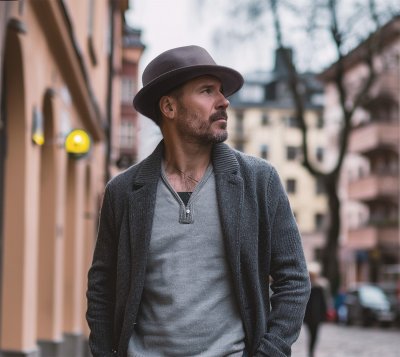 Hattar - Gårda Padua Trilby Wool Hat (grå)