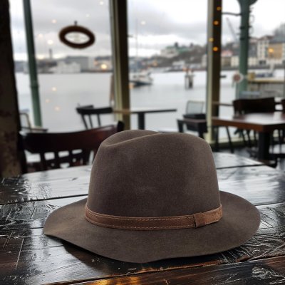Hattar - Gårda Tropea Fedora Wool Hat (brun)