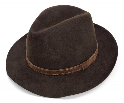 Hattar - Gårda Tropea Fedora Wool Hat (brun)
