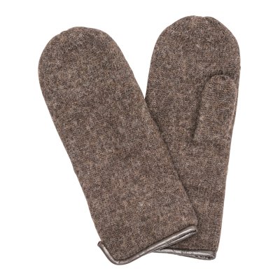 Handskar - HK Tumvantar Ladies Knitted mitten Felted Virgin Wool Unlined (beige)