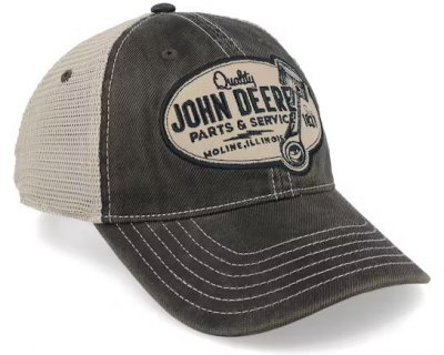 Keps - John Deere 6 Panel Chan & Mesh Dad Cap (grå/beige)