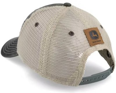 Keps - John Deere 6 Panel Chan & Mesh Dad Cap (grå/beige)