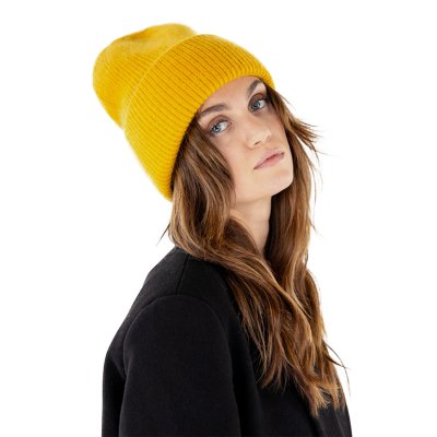 Mössor - Gårda Angora Beanie (gul)