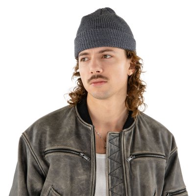 Mössor - Gårda Loxley Knitted Docker Beanie (mörkgrå)