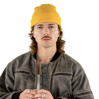 Mössor - Gårda Loxley Knitted Docker Beanie (gul)