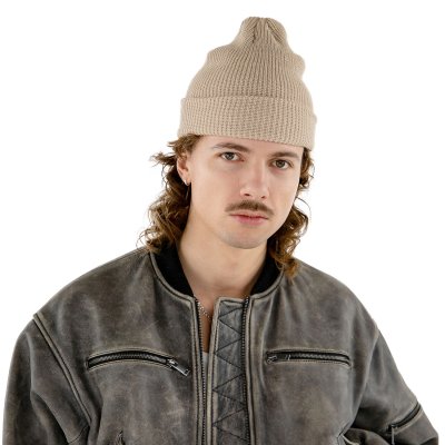 Mössor - Gårda Loxley Knitted Docker Beanie (beige)