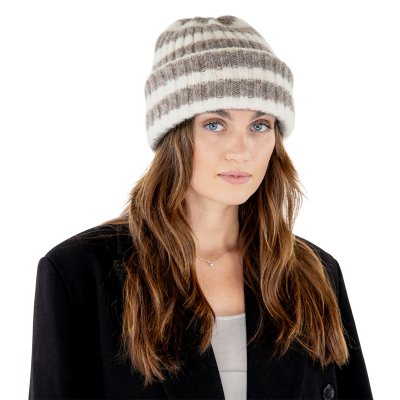 Mössor - Gårda Isfjord Slouch Beanie (khaki/vit)