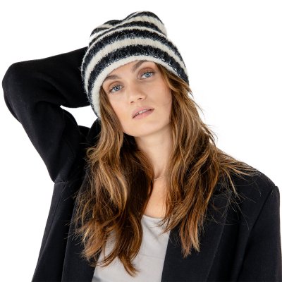 Mössor - Gårda Isfjord Slouch Beanie (svart/vit)