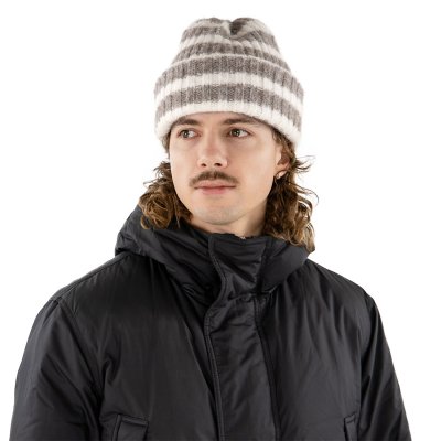 Mössor - Gårda Isfjord Slouch Beanie (khaki/vit)