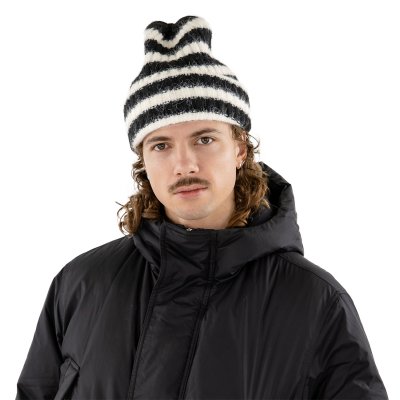 Mössor - Gårda Isfjord Slouch Beanie (svart/vit)