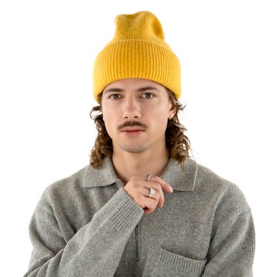 Mössor - Gårda Angora Beanie (gul)