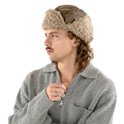 Pälsmössa - Gårda Linsell PU Trapper (brun)