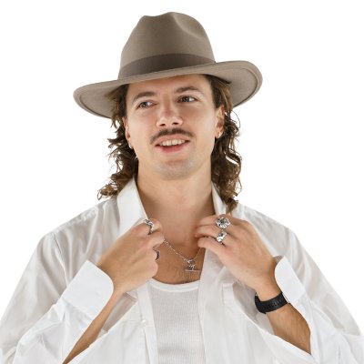 Hattar - Gårda Pocatello Crushable Wool felt Western hat (beige)