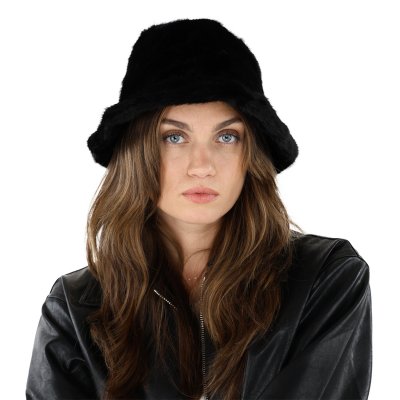 Pälsmössa - Gårda Valea Faux Fur Hat (svart)