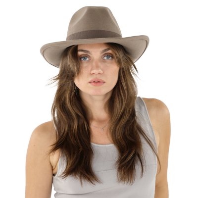Hattar - Gårda Pocatello Crushable Wool felt Western hat (beige)
