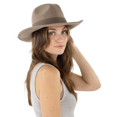 Hattar - Gårda Pocatello Crushable Wool felt Western hat (beige)