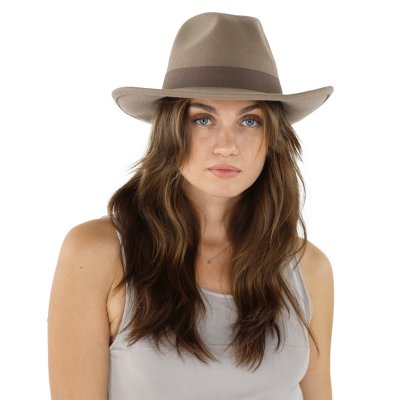 Hattar - Gårda Pocatello Crushable Wool felt Western hat (beige)