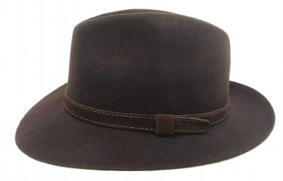 Hattar - Gårda Tropea Fedora Wool Hat (brun)